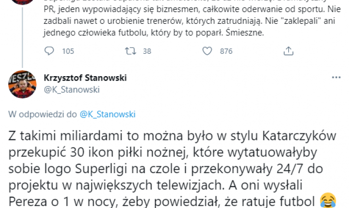 MOCNA OPINIA Krzysztofa Stanowskiego o końcu Superligi!